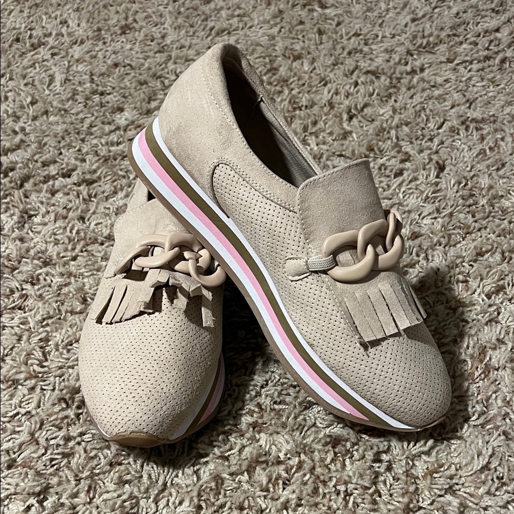 Coconuts by Matisse‎ Beige Fringe Loafers